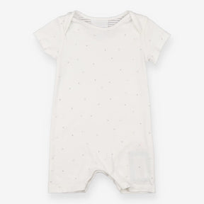 Shortie romper white with grey stars