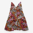 Maxi Dress Multicolour Animal Print Deep V Neck Sl
