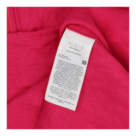 Hanna Raspberry Pink Linen Cut Out Mini Dress