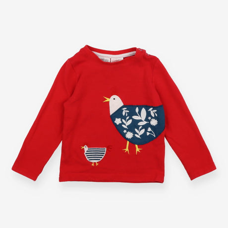 Red Long Sleeve Mum & Baby Hen