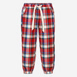 Pyjama Bottoms Check Brushed Cotton Red