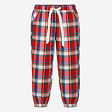Pyjama Bottoms Check Brushed Cotton Red