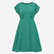 Emerald Green Black Geometric Dot 100% Viscose Gat