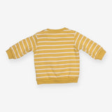 Sweater jersey yellow white stripe sheep