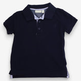 Polo Shirt SS Navy Stripe Lining