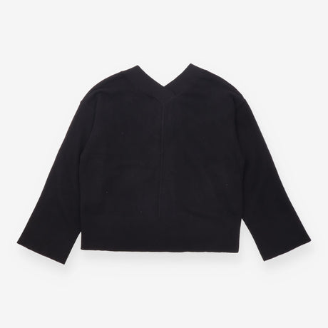 Knit Pullover Black Wool Long Sleeve Yasmelie
