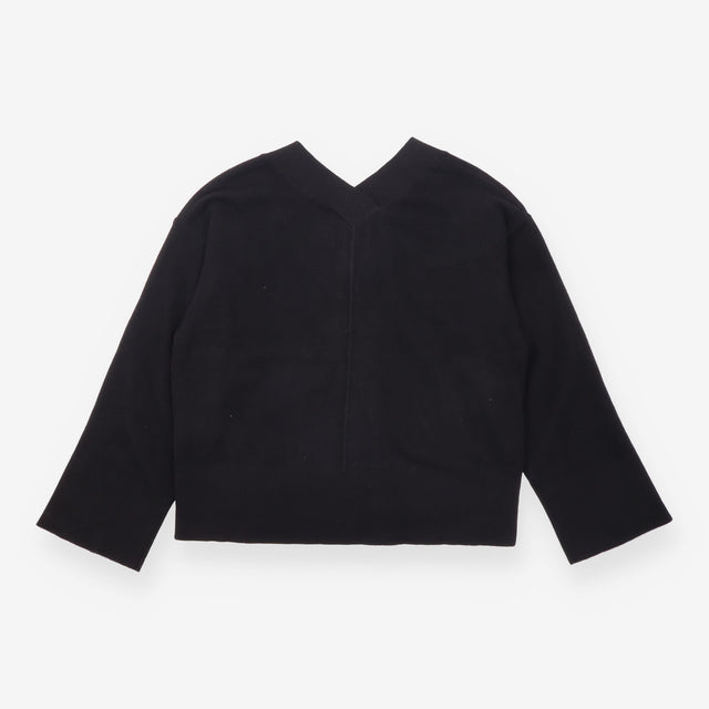 Knit Pullover Black Wool Long Sleeve Yasmelie