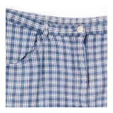 Mini Skirt Cotton Check Blue White