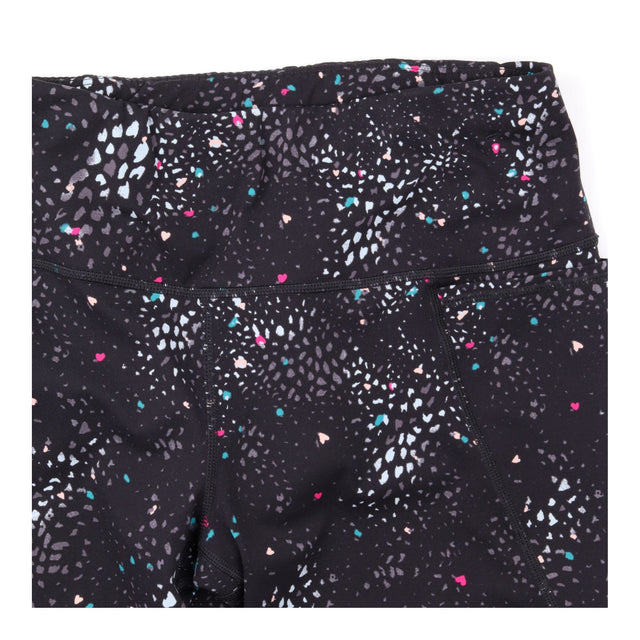 Leggings Black Printed Power Full Length High Wais