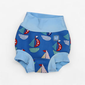 Blue sailing boat Happy nappy