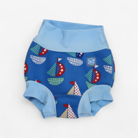 Blue sailing boat Happy nappy