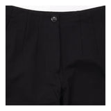 Black Ecovero Viscose Stretch High Waist Straight 