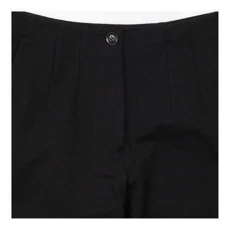 Black Ecovero Viscose Stretch High Waist Straight 