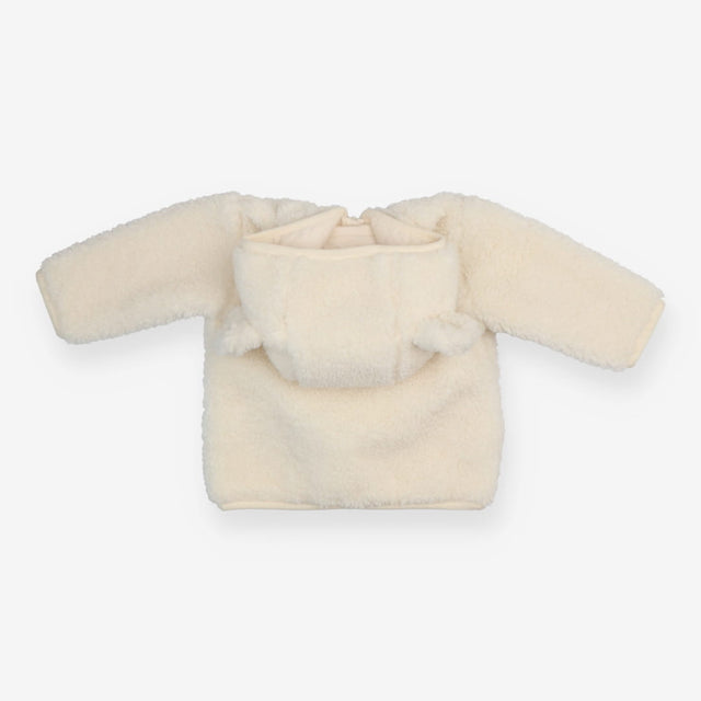 Jacket cream teddy fleece hood