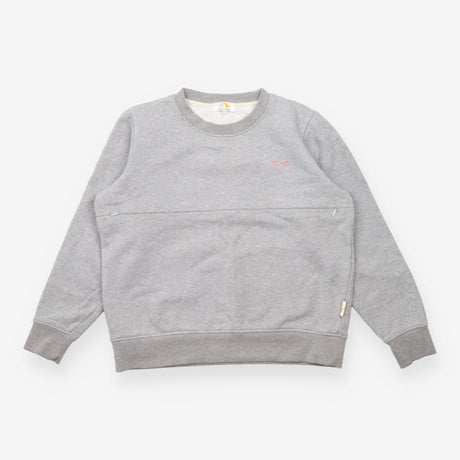 Sweater Grey Cotton Nursing Long Sleeve Sweatshirt