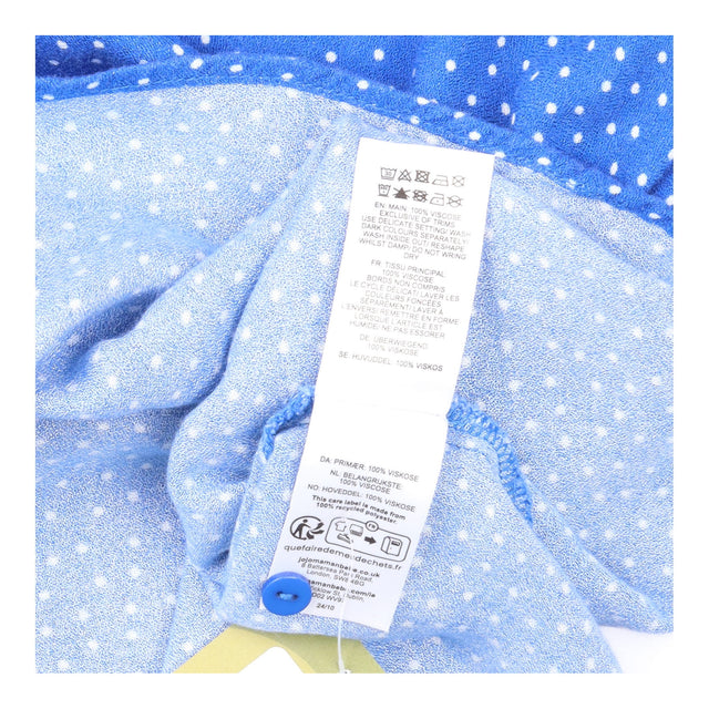 Dress Blue White Polka Dot Maternity Midi