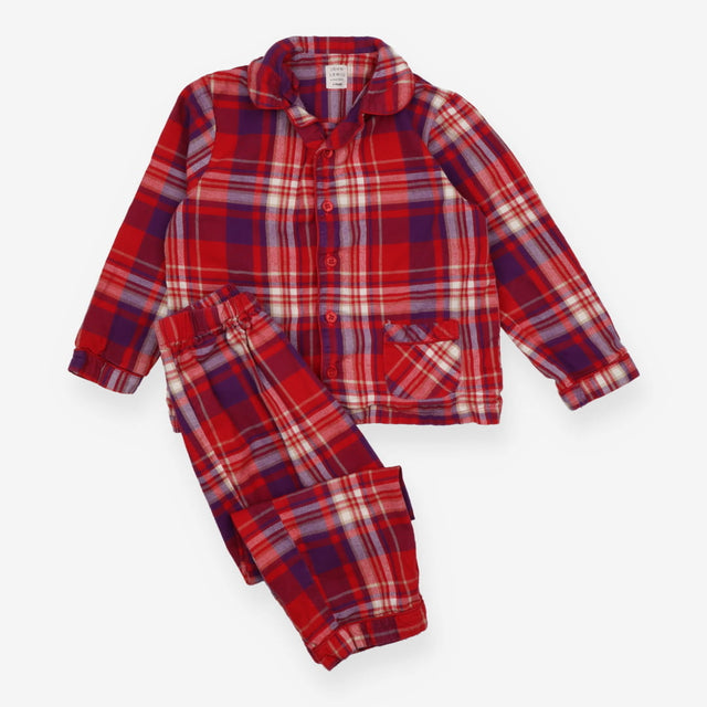 Pyjamas red blue white tartan