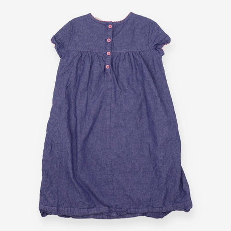 Blue Dress Pink Stitching 