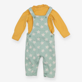 Green Star Dungarees with Bodysuit 