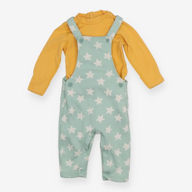 Green Star Dungarees with Bodysuit 