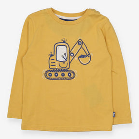 Yellow t-shirt long sleeve digger