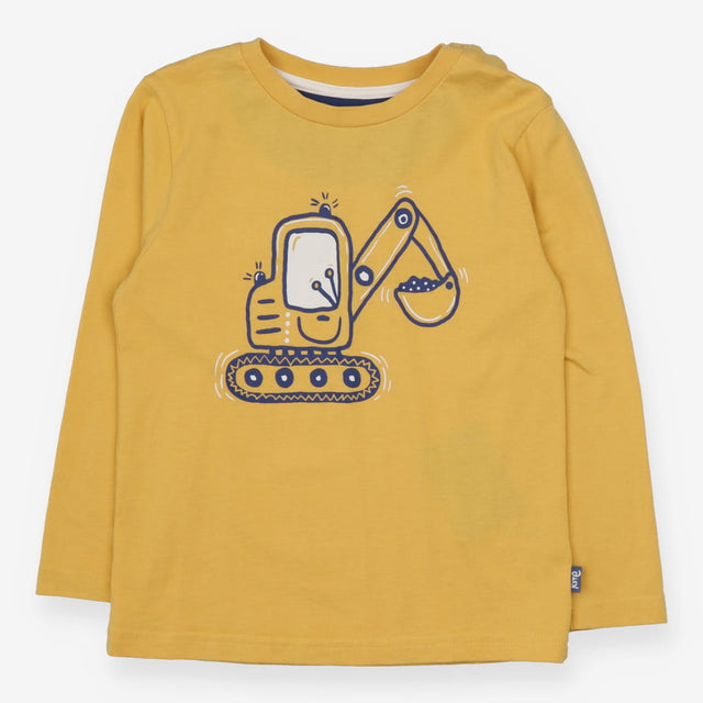 Yellow t-shirt long sleeve digger