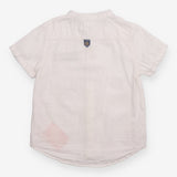 Shirt Short Sleeve Grandad with Chambray Pocket