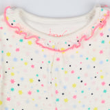 T-Shirt Long Sleeve Neon Stars with Bodysuit