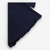 Dress jersey navy blue with white peter pan coll
