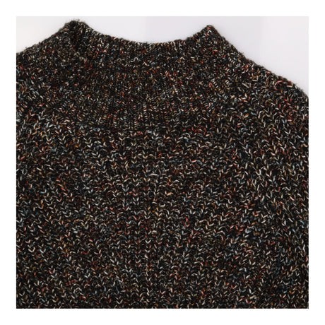 Charcoal Brown Marled Fleck Chunky Cotton Blend Ca