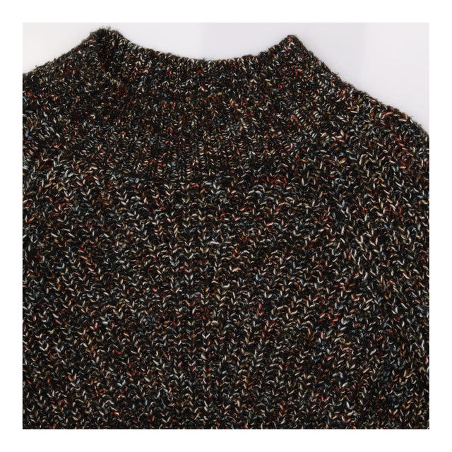 Charcoal Brown Marled Fleck Chunky Cotton Blend Ca