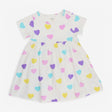 Dress white pastel hearts 