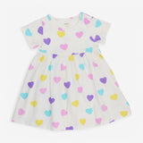 Dress white pastel hearts 