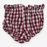 Burgundy Plaid Bloomers