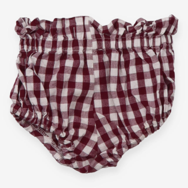 Burgundy Plaid Bloomers