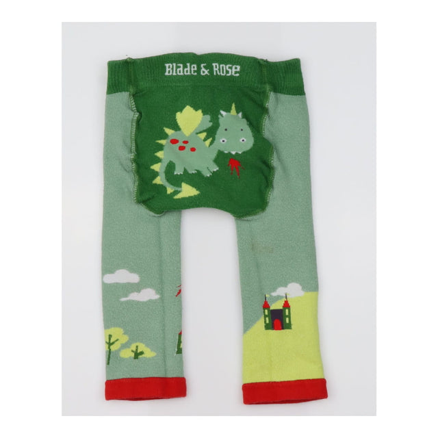 Leggings knit green dragon