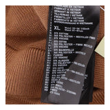Camel Brown Knitted A Line Midi Skirt