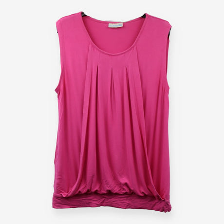 Fuchsia pleated maternity and nursing top