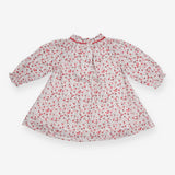 Dress long sleeve with red and pink berries