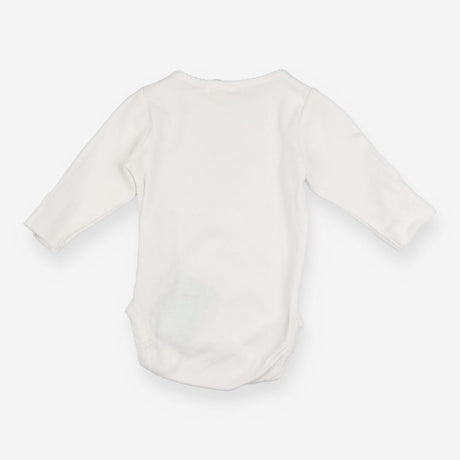 Bodysuit white long sleeve broderie anglaise