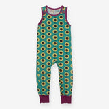 Dungarees green sunflowers