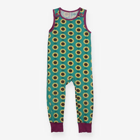 Dungarees green sunflowers