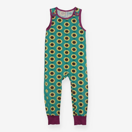Dungarees green sunflowers