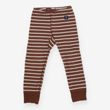Leggings stripe brown