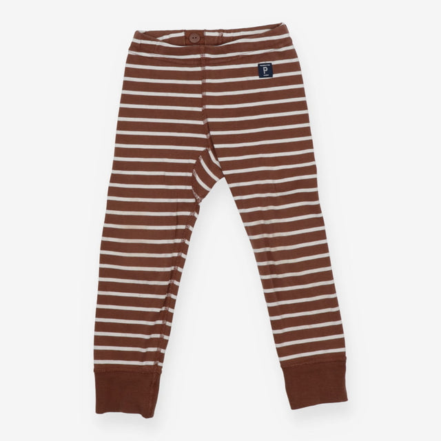 Leggings stripe brown