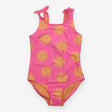 Swim costume pink with sun face