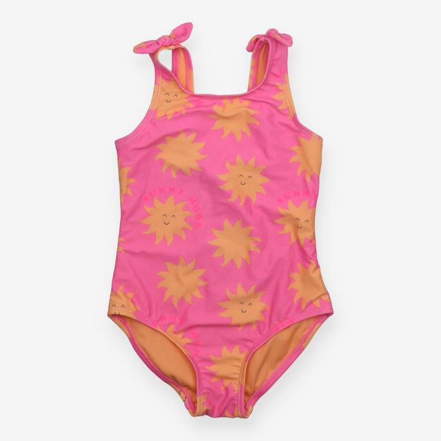 Swim costume pink with sun face