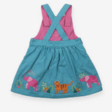 Pinafore Blue Tigger and Elephant Flower Appliques