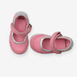 Pink doodles with silver trim