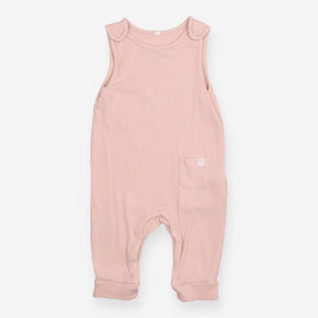 Romper Sleeveless Ribbed Blush Pink